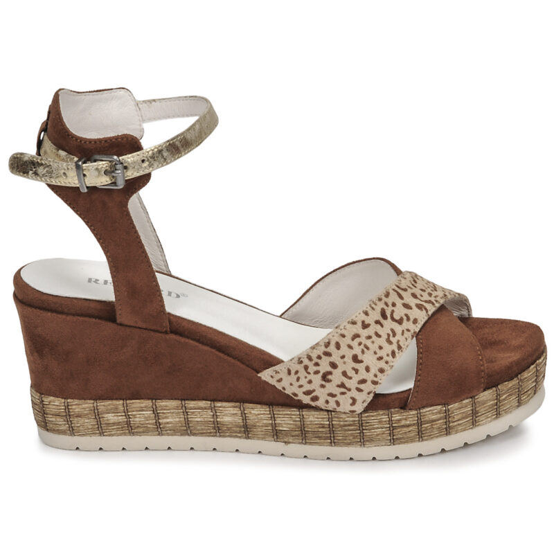 Regard DOUAI Marrone Sandali con zeppa Donna - 2