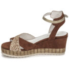 Regard DOUAI Marrone Sandali con zeppa Donna - 4