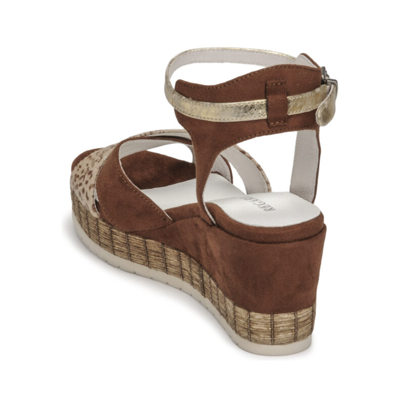 Regard DOUAI Marrone Sandali con zeppa Donna - 5