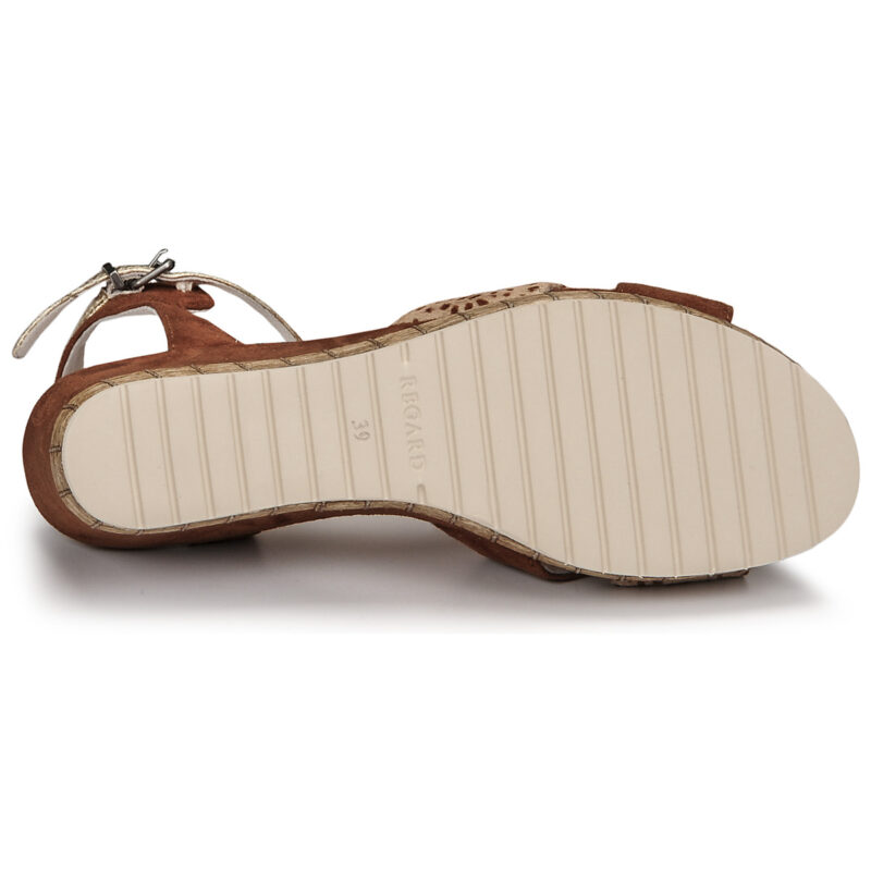 Regard DOUAI Marrone Sandali con zeppa Donna - 7