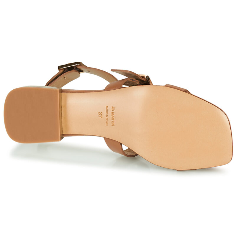 JB Martin HARIA Brown Flat Sandals Women - 7