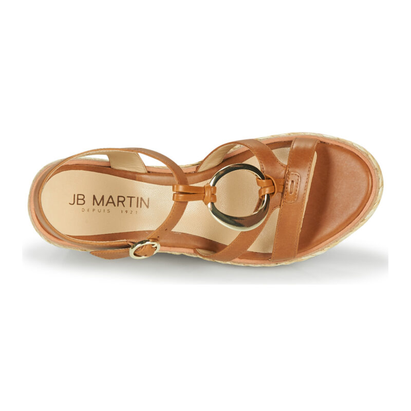 JB Martin EMANI Marrone Sandali con zeppa Donna - 6