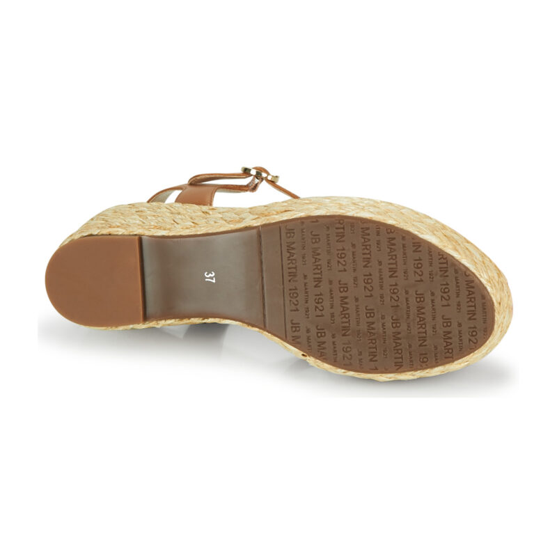 JB Martin EMANI Marrone Sandali con zeppa Donna - 7