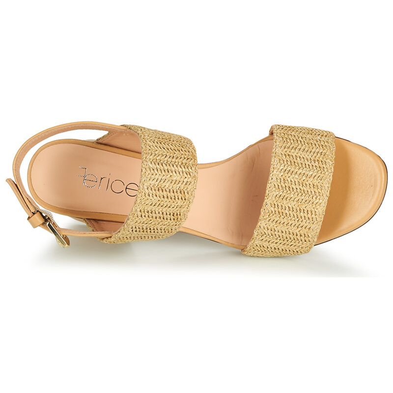 Fericelli MARRAK Beige Sandalias de tac&oacute;n Mujer - 6