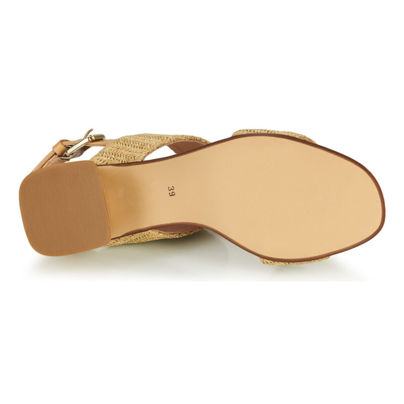 Fericelli MARRAK Beige Sandalias de tac&oacute;n Mujer - 7