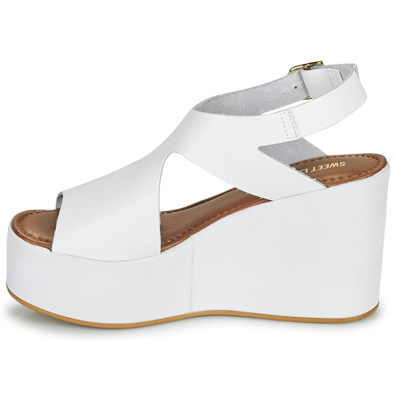 Sweet Lemon IJOX Bianco Sandali con zeppa Donna - 4