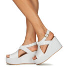 Sweet Lemon IJOX Bianco Sandali con zeppa Donna - 8