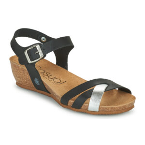 Casual Attitude OYA Schwarze Sandalen mit Absatz f&uuml;r Damen