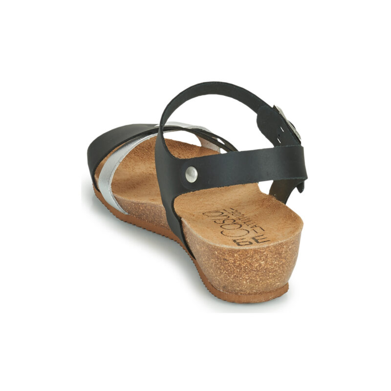Casual Attitude OYA Schwarze Sandalen mit Absatz f&uuml;r Damen - Gr&ouml;&szlig;e 5