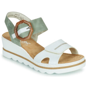 Rieker SOLLA Gr&uuml;ne Keilsandalen f&uuml;r Damen