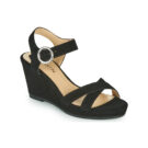 JB Martin QUERIDA Nero Sandali con zeppa Donna - 1