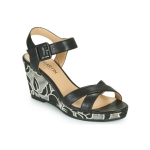 JB Martin QUERIDA Nero Sandali con zeppa Donna