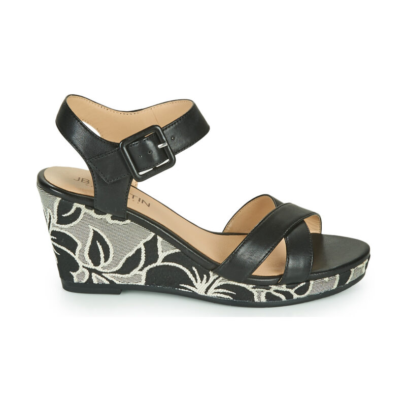 JB Martin QUERIDA Nero Sandali con zeppa Donna - 2