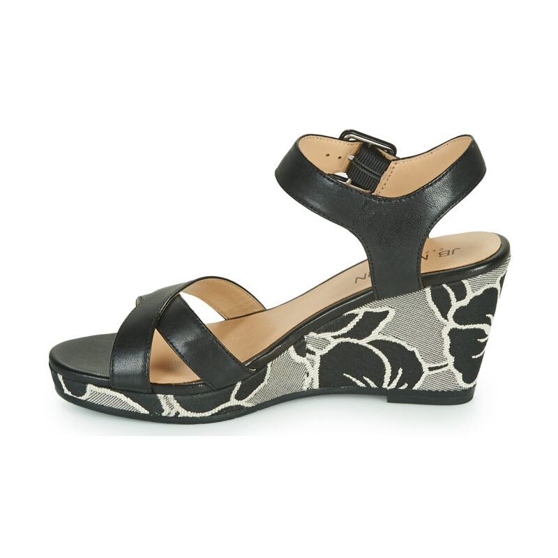 JB Martin QUERIDA Nero Sandali con zeppa Donna - 4