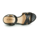 JB Martin QUERIDA Nero Sandali con zeppa Donna - 6