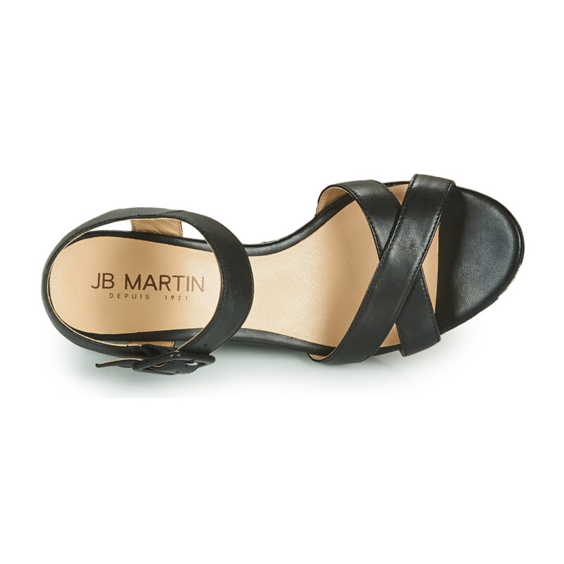 JB Martin QUERIDA Nero Sandali con zeppa Donna - 6