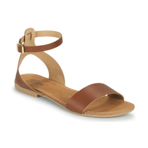 Betty London GIMY Braune Damen-Sandalen mit niedrigem Schaft