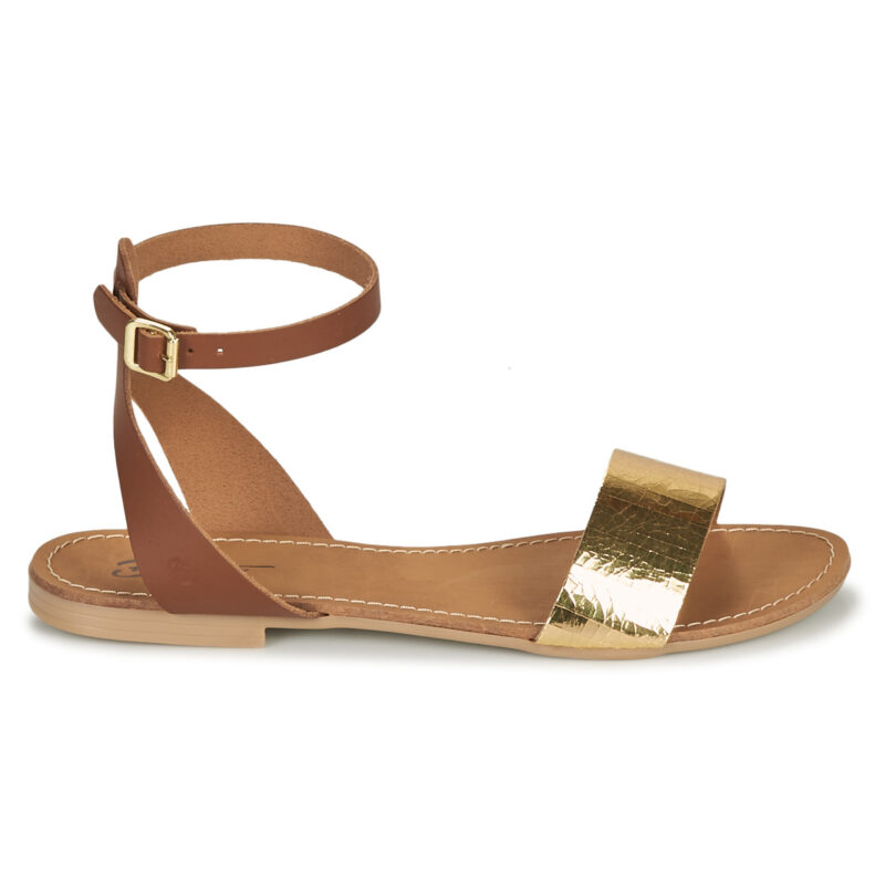 Betty London Sandalias bajas marr&oacute;ns para mujer GIMY - Talla 2