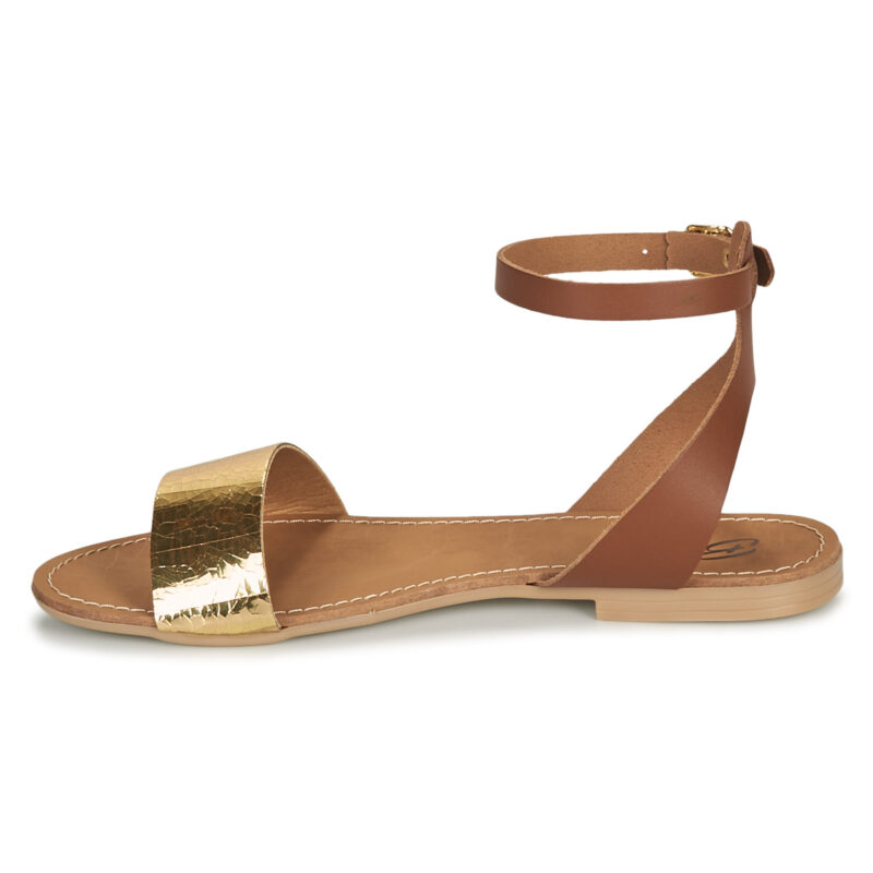 Betty London Sandalias bajas marr&oacute;ns para mujer GIMY - Talla 4