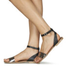 Betty London GIMY Negro Sandalias planas Mujer - 8