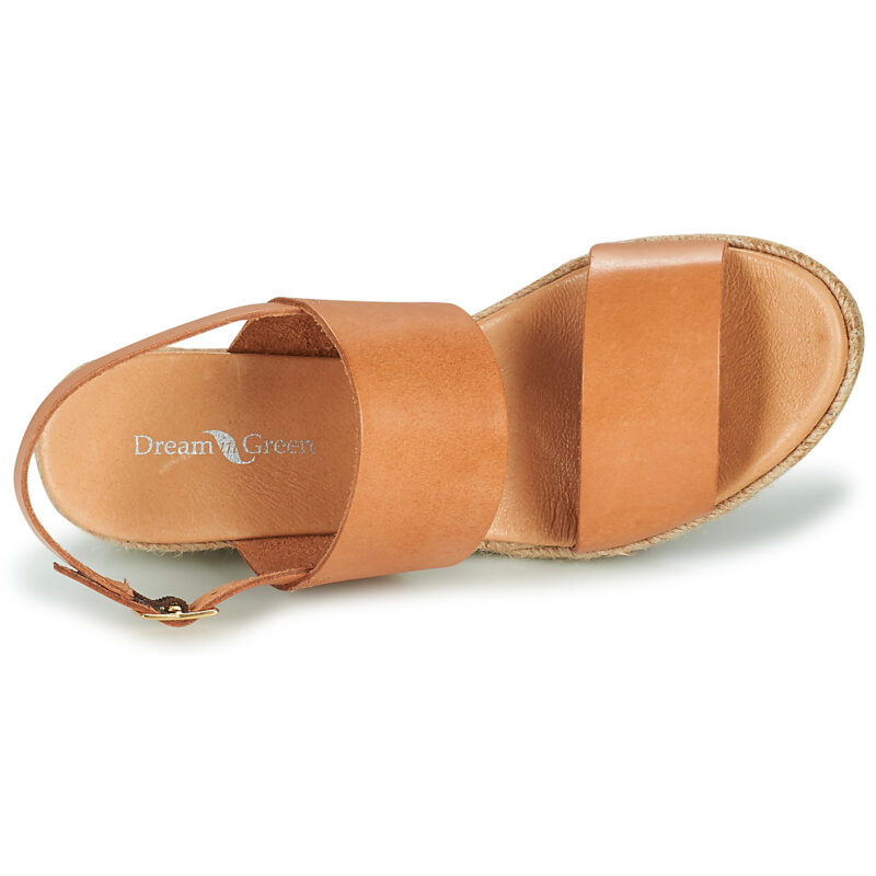 Dream in Green OLEM Beige Sandali con zeppa Donna - 6