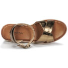 JB Martin CASTEL Oro Sandali con zeppa Donna - 6