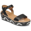 JB Martin CAT Nero Sandali con zeppa Donna - 1