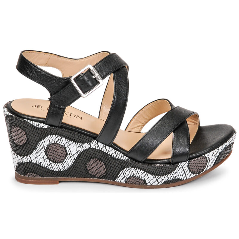 JB Martin DARELO Nero Sandali con zeppa Donna - 2