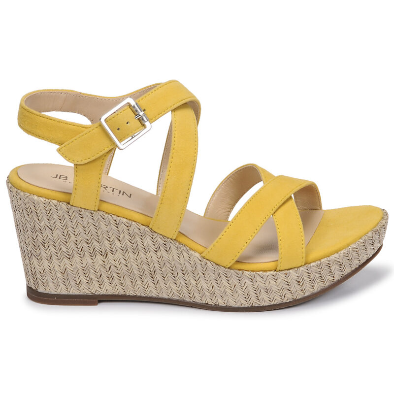 JB Martin DARELO Giallo Sandali con zeppa Donna - 2
