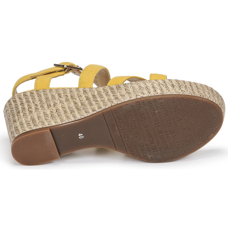 JB Martin DARELO Giallo Sandali con zeppa Donna - 7