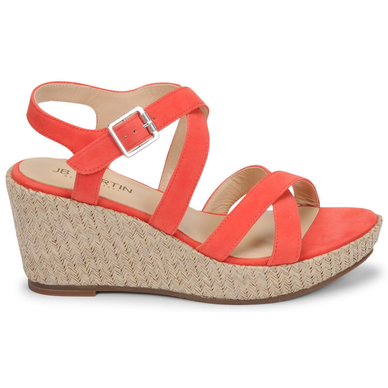 JB Martin DARELO Arancio Sandali con zeppa Donna - 2