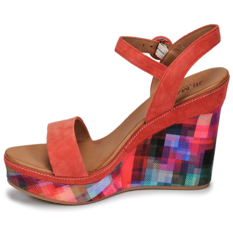 JB Martin LIVE Multicolor Women's Wedge Sandals - 4