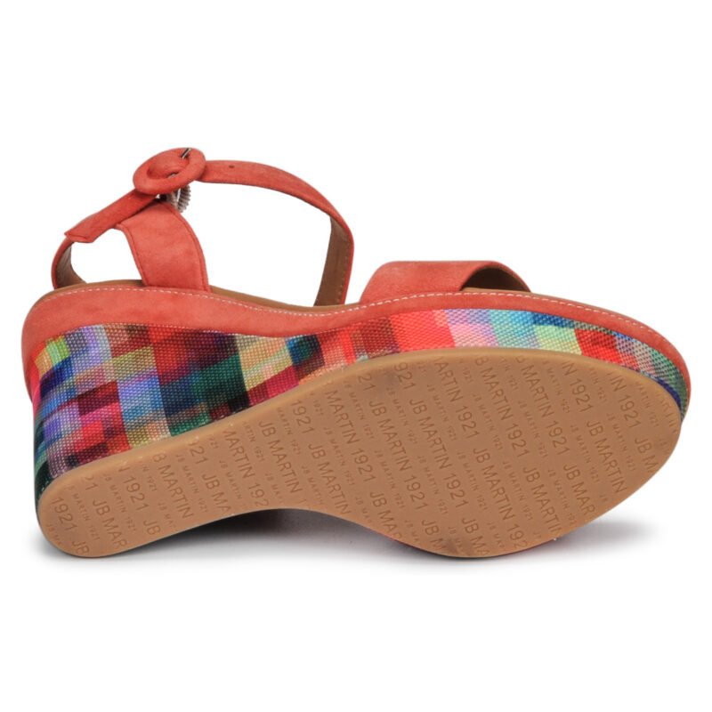 JB Martin LIVE Multicolor Women's Wedge Sandals - 7