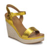 JB Martin LIVE Yellow Wedge Sandals Women