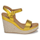 JB Martin LIVE Yellow Wedge Sandals Women - 2
