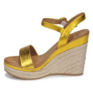 JB Martin LIVE Yellow Wedge Sandals Women - 4