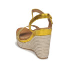 JB Martin LIVE Yellow Wedge Sandals Women - 5