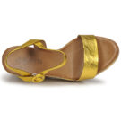 JB Martin LIVE Yellow Wedge Sandals Women - 6