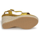 JB Martin LIVE Yellow Wedge Sandals Women - 7
