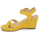 JB Martin QUERIDA Giallo Sandali con zeppa Donna - 4