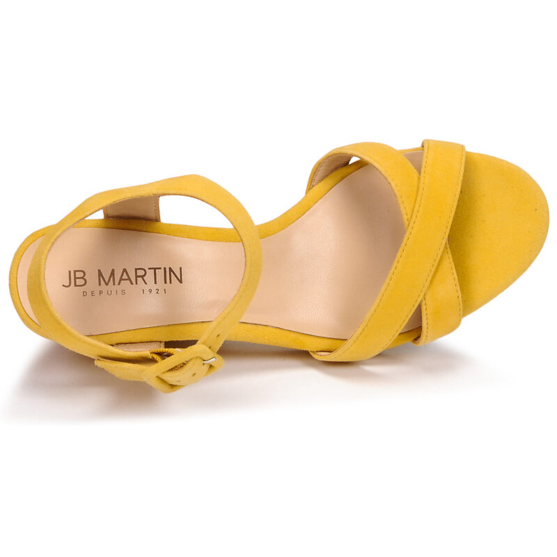 JB Martin QUERIDA Giallo Sandali con zeppa Donna - 6