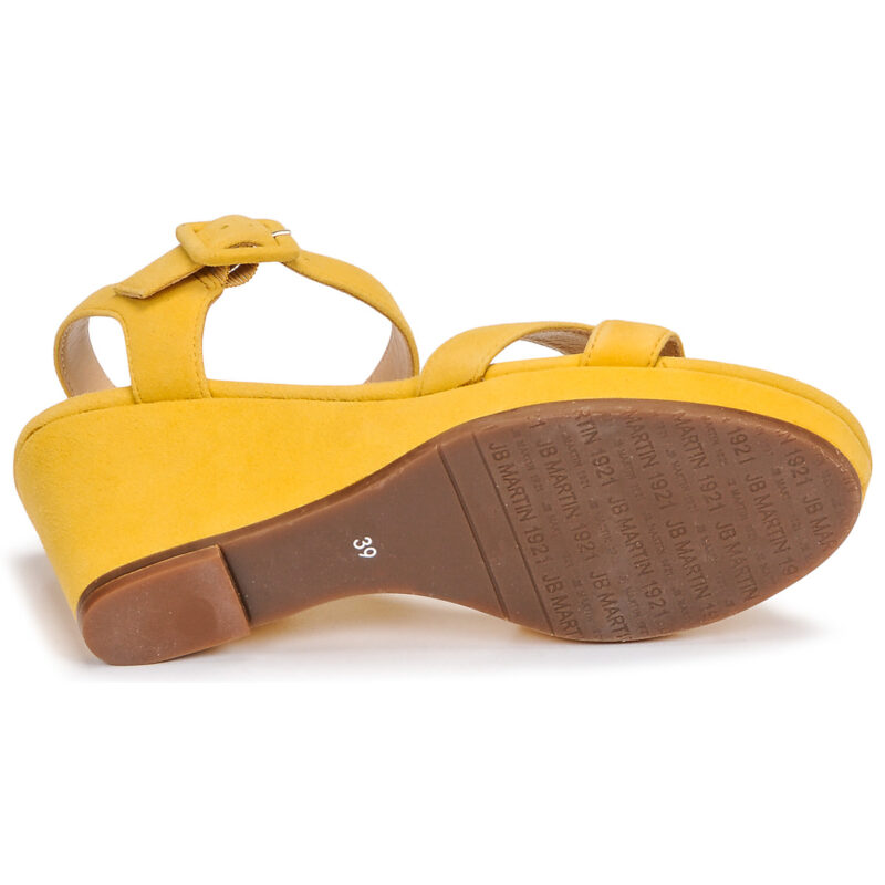 JB Martin QUERIDA Giallo Sandali con zeppa Donna - 7