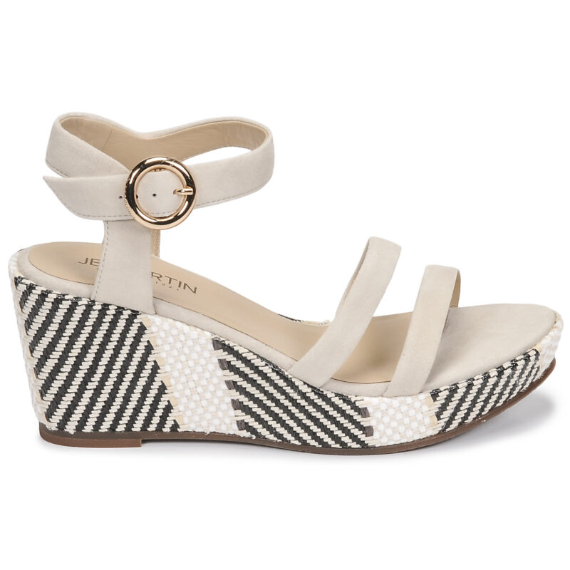 JB Martin DORKA Bianco Sandali con zeppa Donna - 2