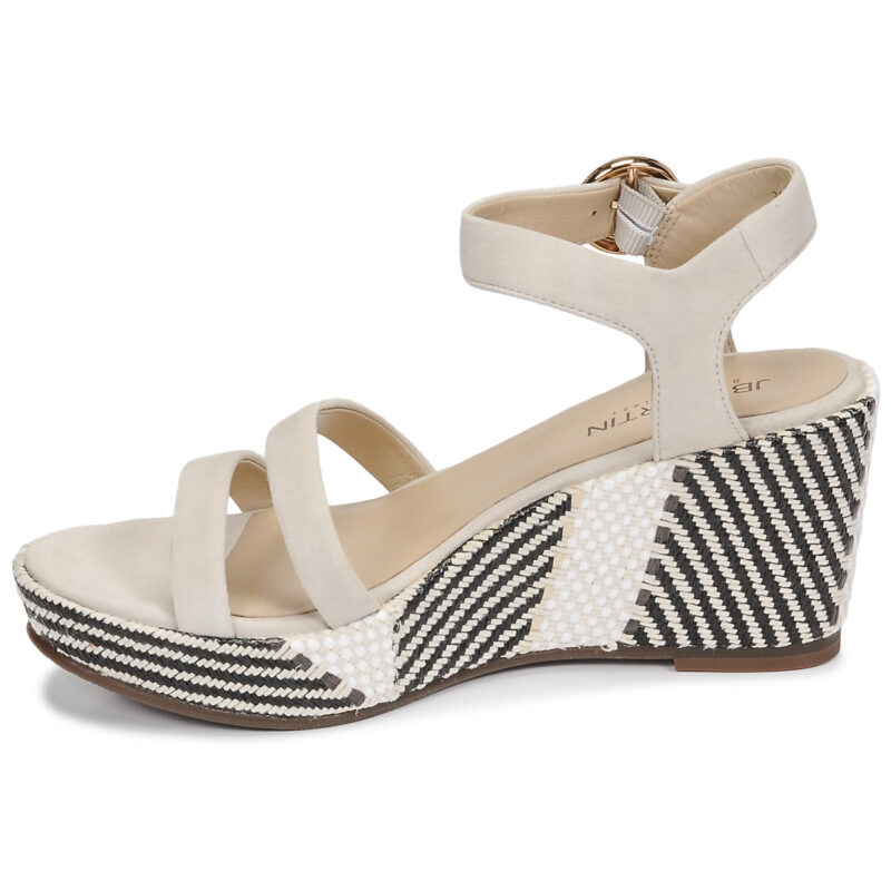 JB Martin DORKA Bianco Sandali con zeppa Donna - 4