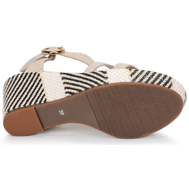 JB Martin DORKA Bianco Sandali con zeppa Donna - 7