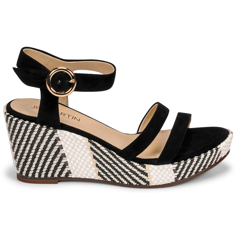 JB Martin DORKA Nero Sandali con zeppa Donna - 2