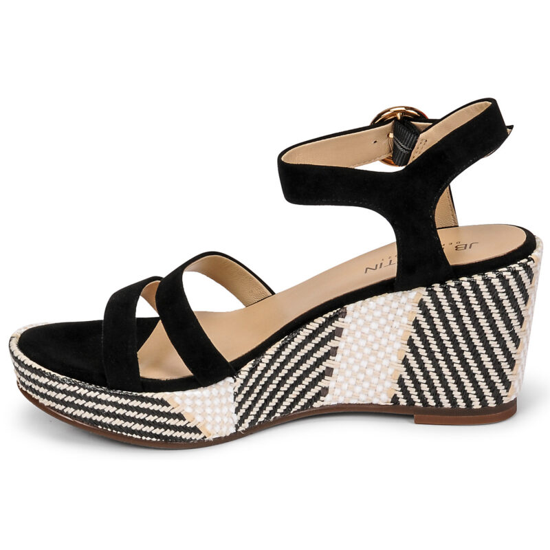 JB Martin DORKA Nero Sandali con zeppa Donna - 4