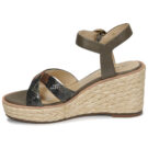 JB Martin EMEA Kaki Sandali con zeppa Donna - 4