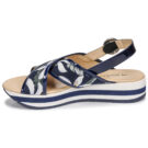 JB Martin ILANG Blu Sandali con zeppa Donna - 4