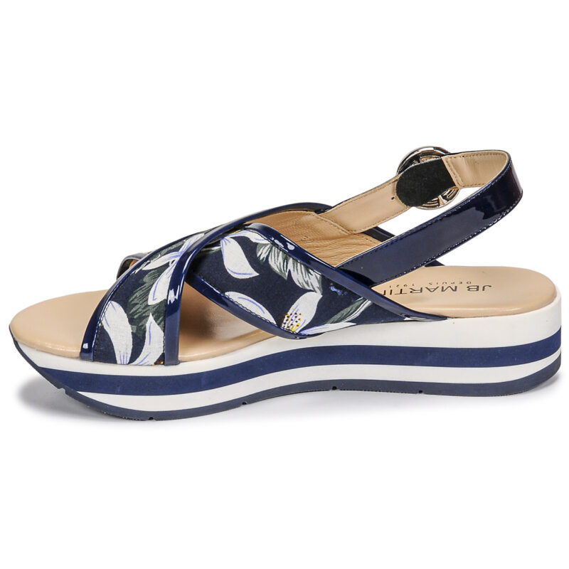 JB Martin ILANG Blu Sandali con zeppa Donna - 4